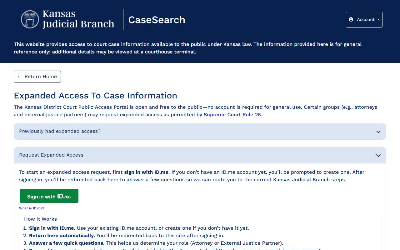 Washington County court records CaseSearch expanded access registration