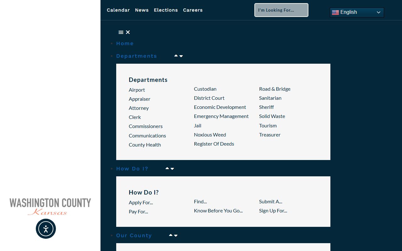 Washington County court records District Court page